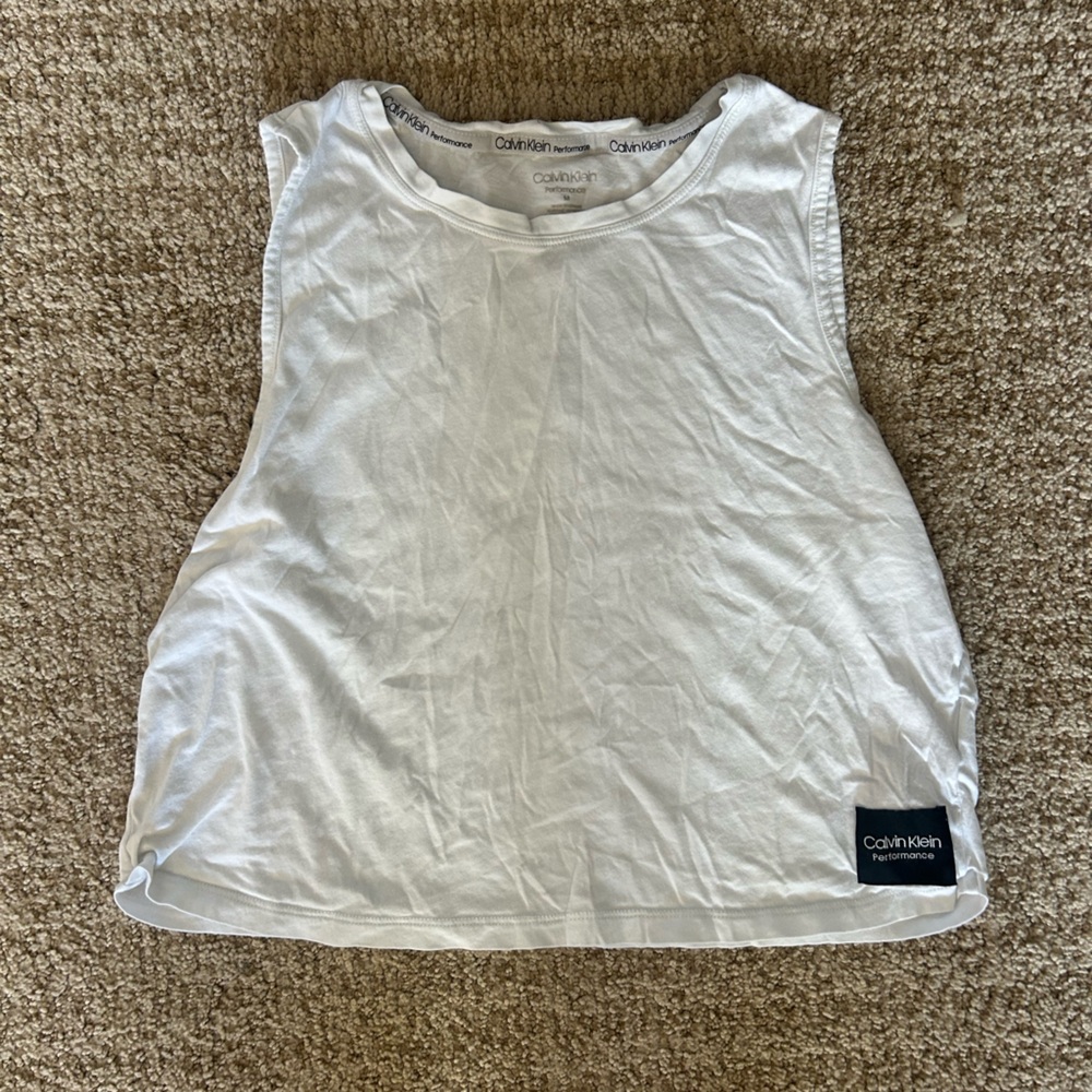 Calvin Klein White Performance Top